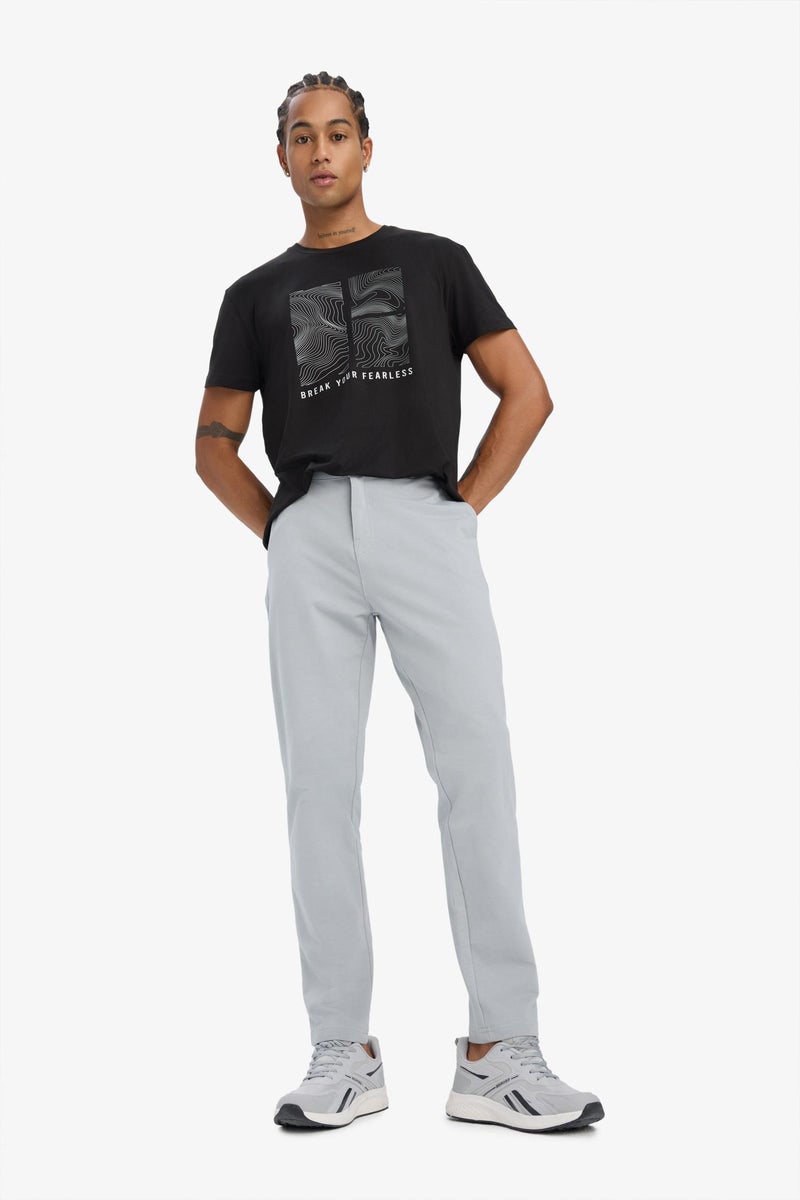 DeFacto Grey Man DeFactoFit Slim Fit Double Pocket Standard Leg Sports Joggers Casual - Image 3